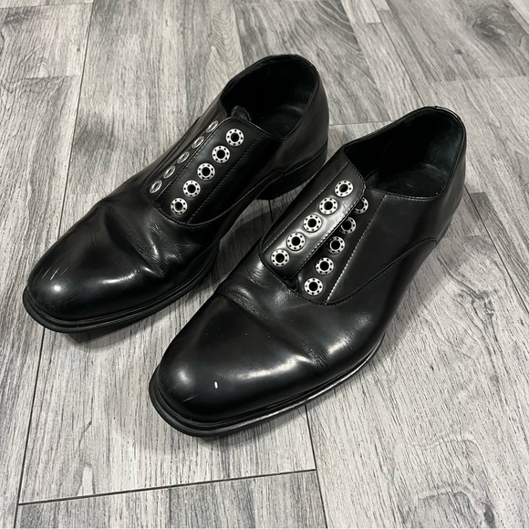 Cesare Paciotti Mens Shoes Size 6 US  Black Laceless Derby - Picture 3 of 11